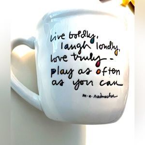 LIVE BOLDLY Coffee Tea Mug EUC!
